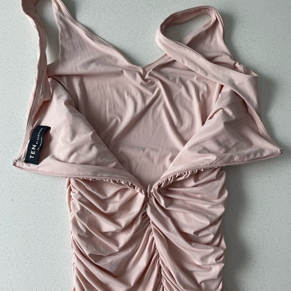 Aritzia Ten by Babaton Sparkle Dress in “Rose quartz” a light pink - Picture 6 of 6